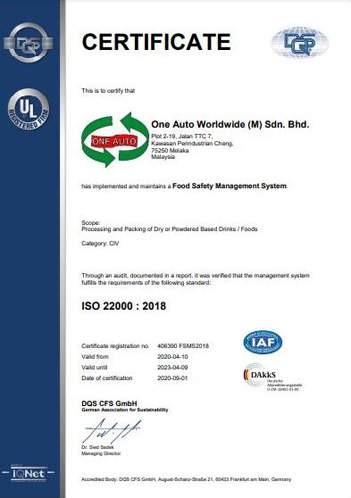 ISO 22000 2018